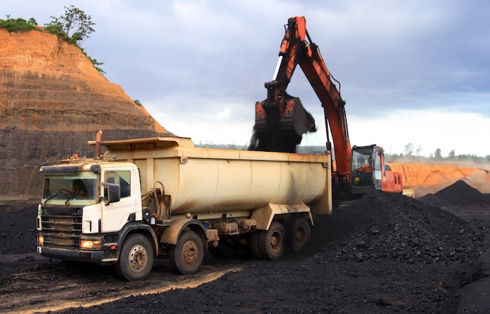 An Indonesian open mining site.